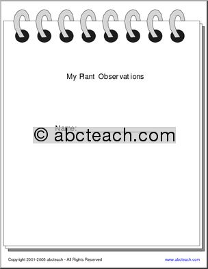 Graphic Organizer: Plant Observations