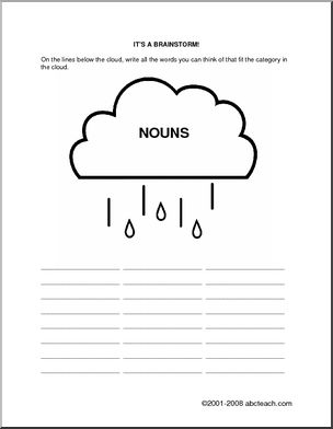 Nouns Brainstorm Form