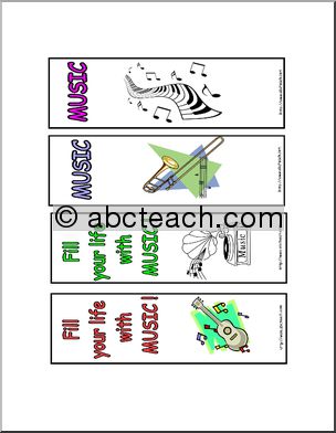 Bookmarks: Music theme