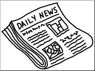 Clip Art: Newspaper BW