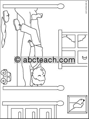 Nursery Rhymes- Coloring- Diddle, Diddle, Dumpling’