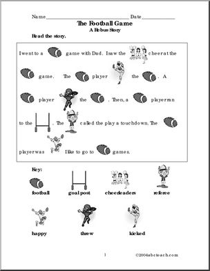 Football (b/w) Rebus