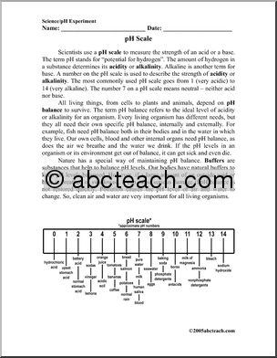 Comprehension: pH scale (upper el/middle)