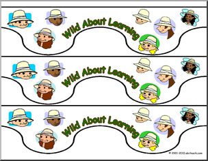 Bulletin Board Trim: “Wild About Learning”  (small)