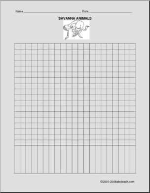 Bar Graph (create): Favorite Savanna Animal