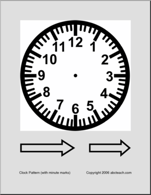 Clock Pattern (2) Clip Art