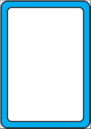 Clip Art: Frame: Cyan