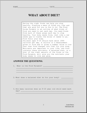 Comprehension: Staying Healthy (elem/upper elem)