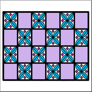 Clip Art: Quilt 1 Color