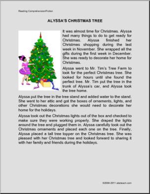 Alyssa’s Tree (upper elementary) Fiction