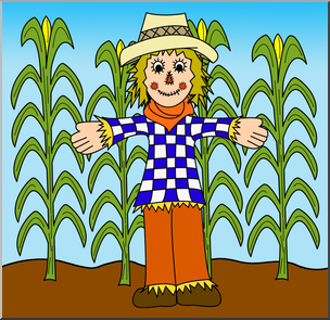 Clip Art: Scarecrow 2 Color