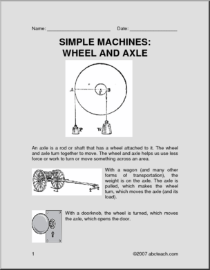 Science: Wheel and Axle (upper elem)